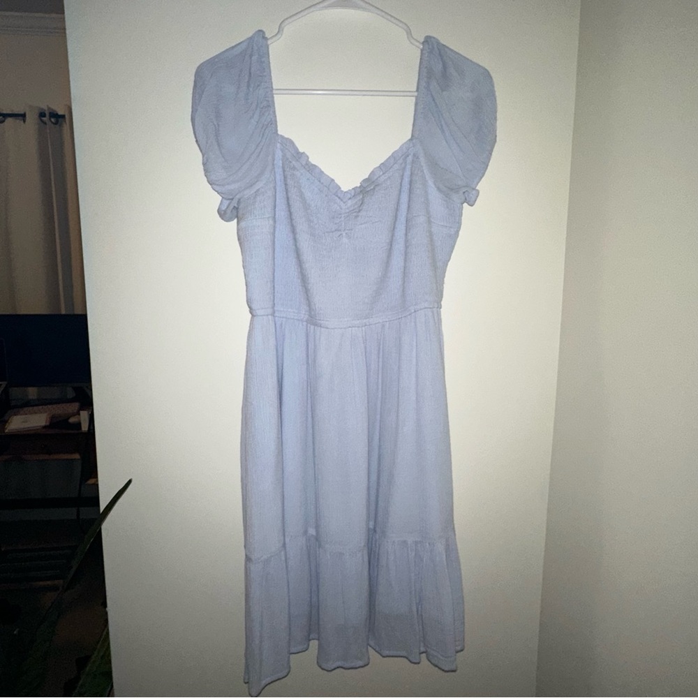NWT Hollister light blue mini dress size large